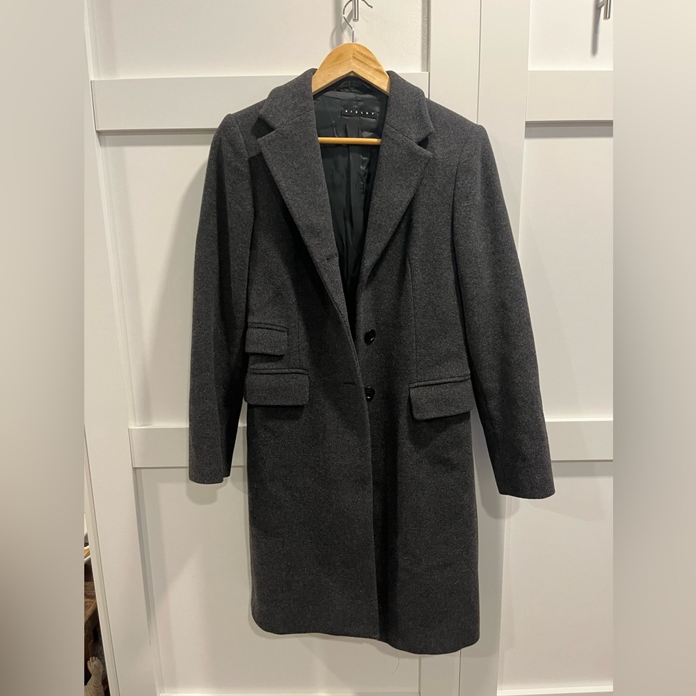 Sisley Charcoal Wool Coat